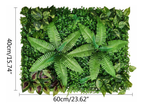 6x Artificial Hedge Grass Mat Plant Foliage Greenery Pan Ttd