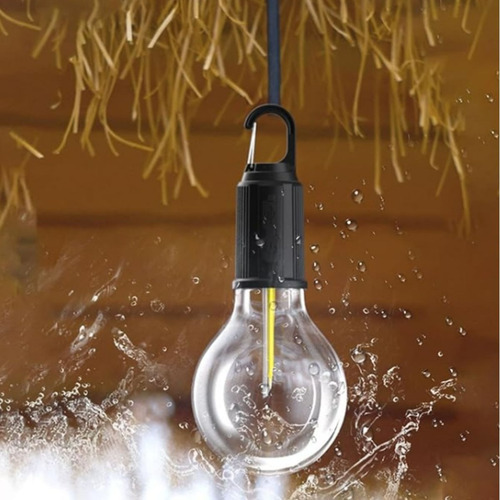 Kit 4 Lampadas Portatil Recarregavel Usb Camping Com Suporte