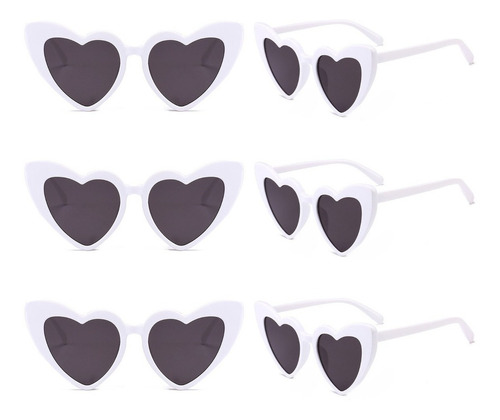Paquete De 6 Gafas De Sol A Granel Con Forma De Corazón De G