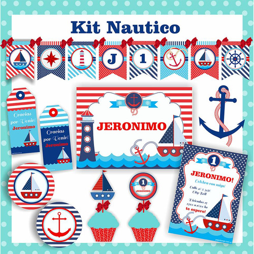 Kit Imprimible Nautico !