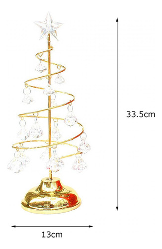 Lámpara De Árbol De Navidad Con Led Y Colgante De Cristal,