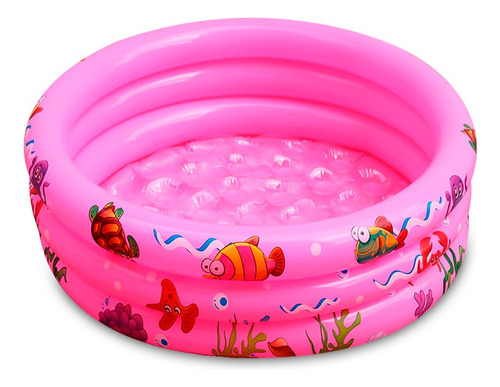 Piscina Inflable Niños Baby Amusement Pool 90cm Rosa 100 L  