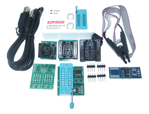 Programador Usb Spi Eeprom Flash Bios Ezp2020, 7 Adaptadores