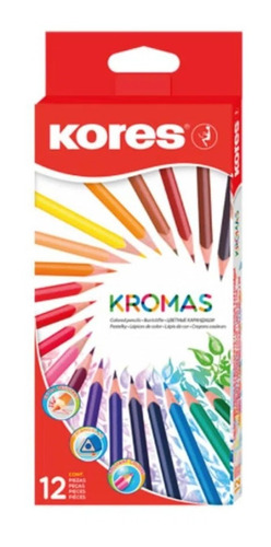 Colores Kores Triangular Kromas X1 *12 Uds *5 Cajas