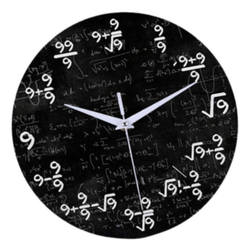 . Relógio De Parede De Matemática Estilo Decoração B