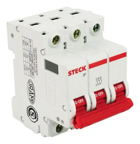 Disjuntor Steck 3p 16a 3ka Linha Din - Alta Performance