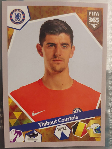 Lámina Álbum Fifa 365 2018 Thibaut Courtois 135 