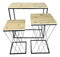 Comprar Conjunto Trio De Mesas Design Teia Cubo Ggmg Decoração Festa