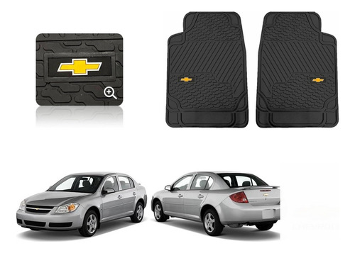 Tapetes 2pz Delanteros Logo Chevrolet Cobalt 2005 A 2010