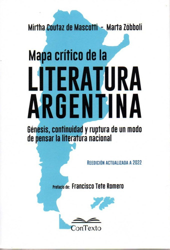 Mapa Critico De La Literatura Argentina Mascotti Zobbol (n)