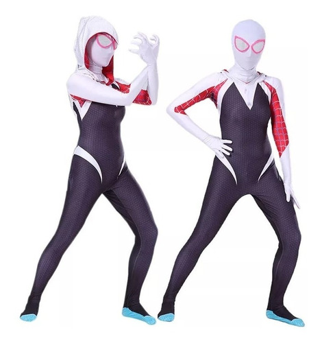 Difraz Spider-gwen Niña Adulta Halloween Cosplay