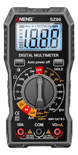 Multímetro Digital Portátil Sfor Ele Ac/dc Amm Voltm 2000 Cu