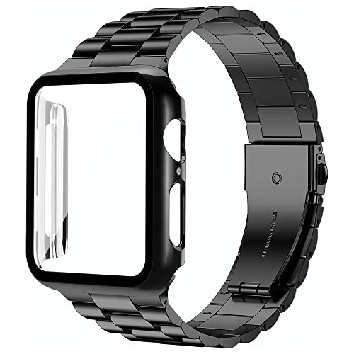 Baozai Compatible Con Apple Watch Band 45mm Con Caja, Banda