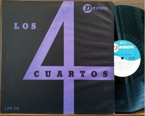 Los 4 Cuartos - Mención A Beatles - Lp Chile 1964 Folklore