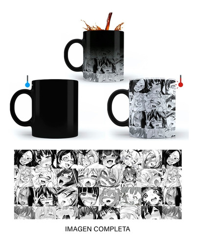 Taza Mágica Anime / Ahegao / Otaku / Mate