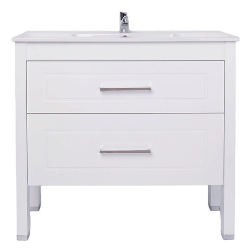 Vanitory De Pie Con Bacha De Loza Campi Jazz 70 Cm Blanco