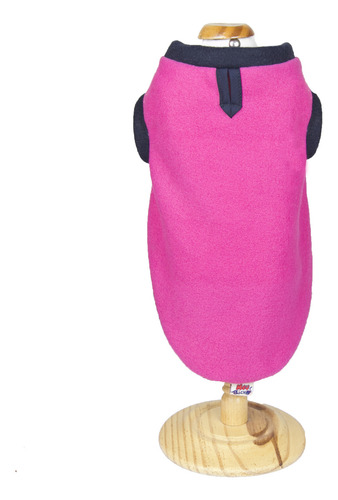 Agasalho De Inverno Soft Pink/marinho Tamanho G Para Cachorro de 6 a 8kg