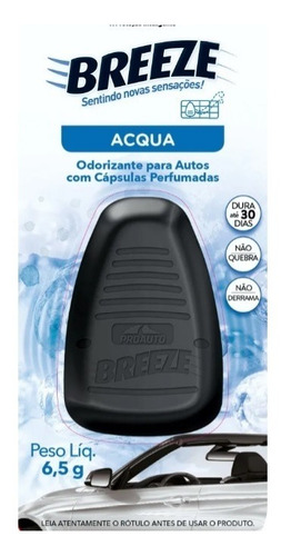 Odorizante Breeze Classic Ácqua 6,5g - Proauto - 4573