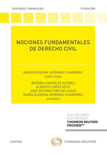 Nociones Fundamentales De Derecho Civil (papel E-book), de Serrano Chamorro,maria Eugenia. Editorial Civitas, tapa blanda en español