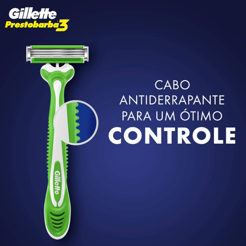 Aparelho De Barbear Gillette Prestobarba3 Sensitive L4 P3