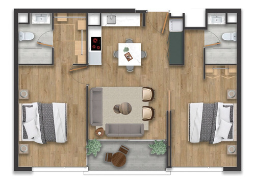 Nuevos Y Modernos Deptos. 70 M2 / 2d / 2b / Manquehue Norte