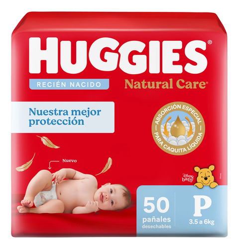 Pack 2 Pañales Huggies Supreme Care Talle P X 50 Rojo