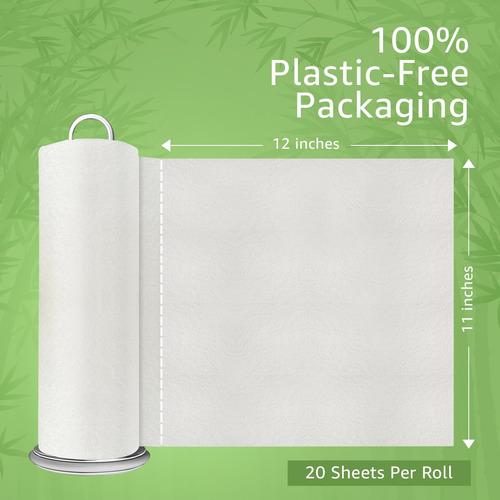 Toallas De Papel Reutilizables De Bambú, Superabsorbentes, 2