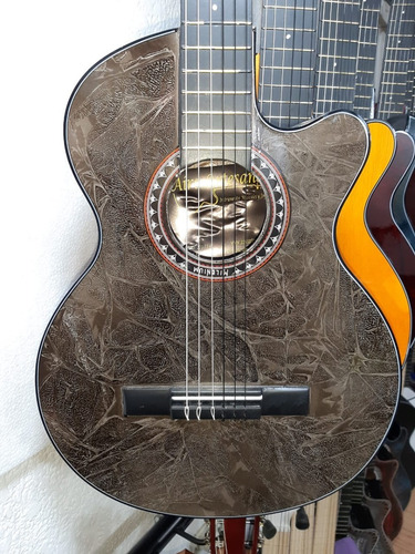 Imagen 7 de 10 de Guitara Electroacustica Forro Colgante Pua Cable Garantia