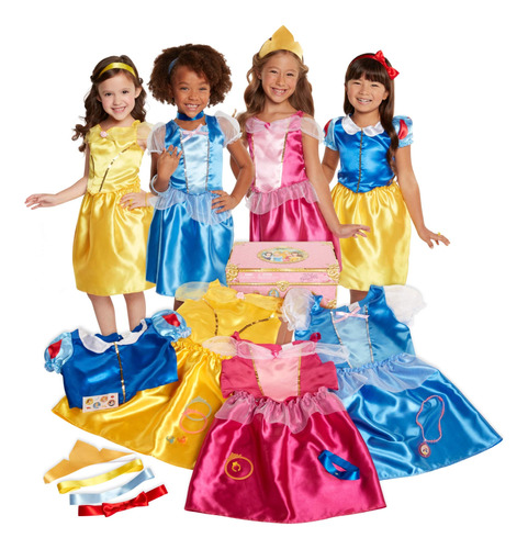 Princess Dress Up Trunk Deluxe 21 Piezas Exclusivo De A...