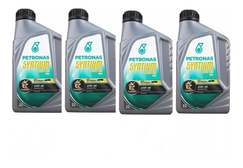 4 Óleos De Motor Petronas Syntium 800 15w-40 Semi-sintético