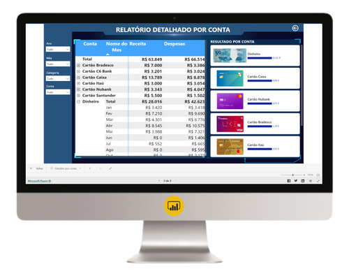 Dashboard Power Bi - Finanças Pessoais 1.1