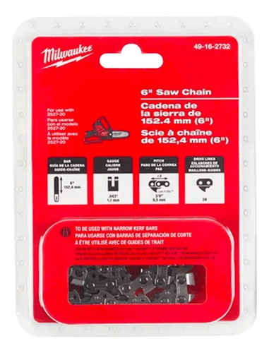 Cadena Para Sierra 6  Milwaukee 49-16-2732