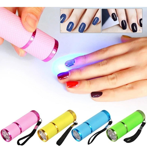 Minilampara Uv Led Para Gel De Curado Luz Uñas