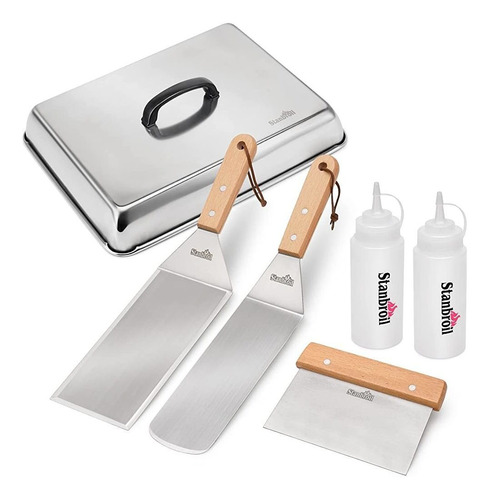 Stanbroil Bbq Accesorios De La Plancha Set De 6 - Raspador D