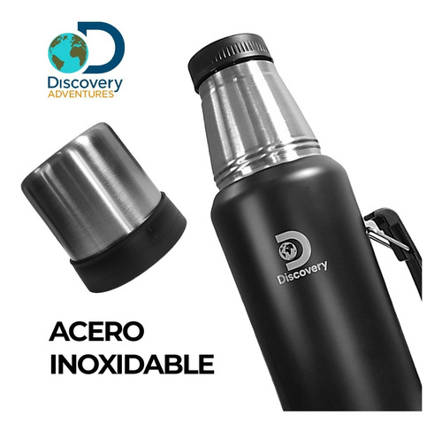 Imagen 5 de 9 de Termo Discovery Adventure 1.3 Litros + Mate Térmico 350 Ml
