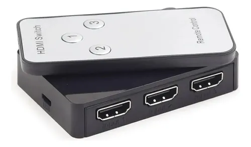 Switch Selector Hdmi 3 X 1 Salida C/control Remoto Derivador