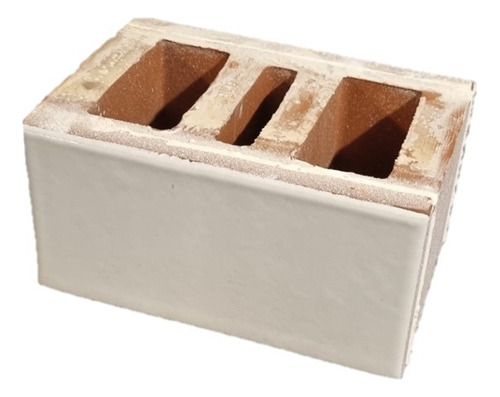 Tabique Esmaltado Vitrado Blanco 20x10x10