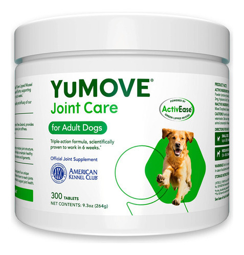 Yumove Joint Care Perros Adultos 6 A 8 Años 300 Tabletas