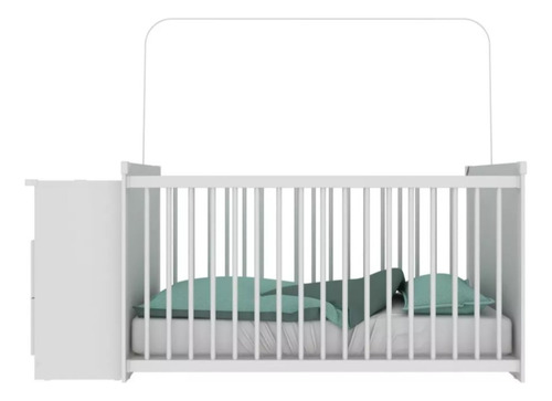 Comoda Cuna Con Colchon My Baby Color Blanco