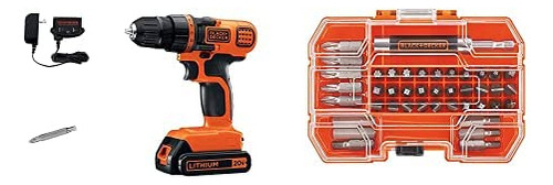 & Decker Ldx120c 20-volt Max Litio-ion Taladro Driver Juego