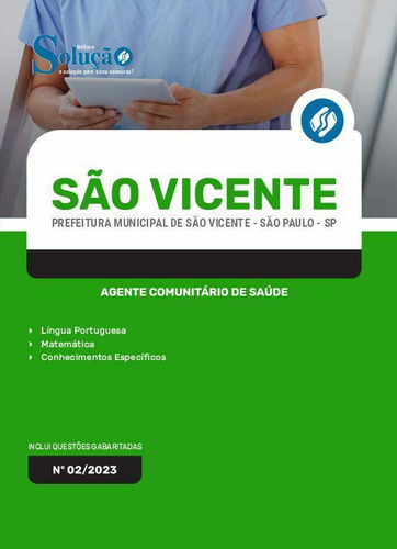 Apostila Concurso São Vicente 2023 - Agente De Saúde