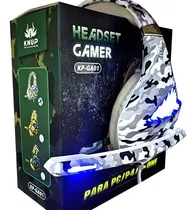 Comprar Fone Gamer Headset Led Usb P2 + Adaptador Knup Kp-ga01 Nf-e 
