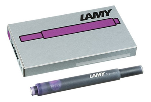 Tinta Lamy Violeta T10: Pack 25 Cartuchos (5 Cajitas)