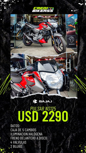 Imagen 9 de 11 de Bajaj Pulsar Ns 125cc