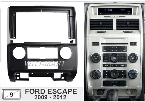 Adaptador De Radio Bisel Ford Escape 2009-2012    9 Pulgadas