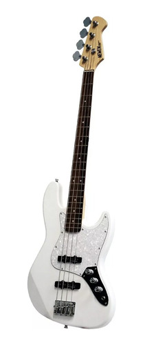 Bajo Electrico Jazz Bass 4 Cuerdas Newen Macizo Blanco