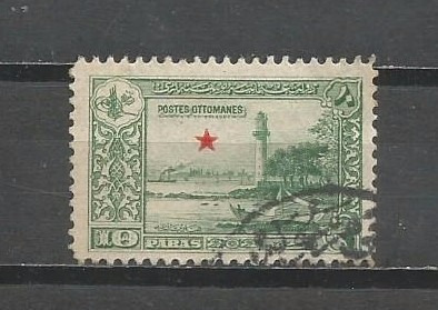 Selo Turquia,estrela Sobrep No Farol De Fenerbahce 1914,y194