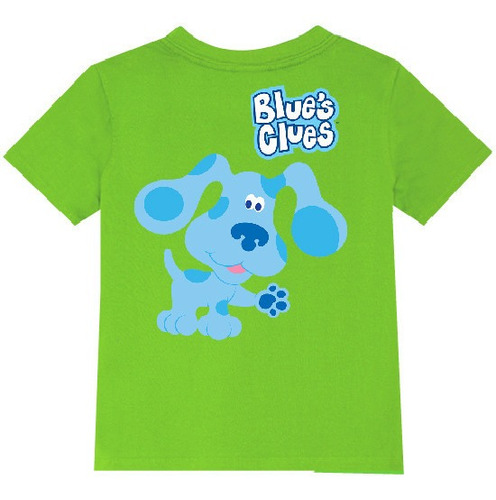 Polera Color Algodón 100% Niños Pistas Blue Clues