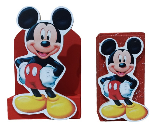 Pack 12 Saleros Y 12 Servilleteros Mickey Mouse