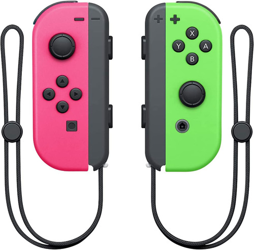 Set de control joystick inalámbrico Nintendo Switch Joy-Con (L)/(R) rosa neón y verde neón